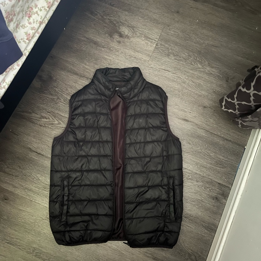 George Black Quilted Puffer Vest